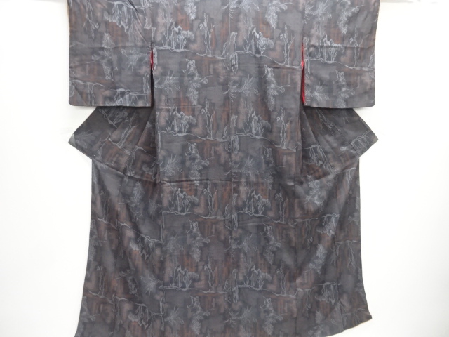 JAPANESE KIMONO / ANTIQUE KIMONO / TAISHO ROMAN STYLE / WOVEN TREES